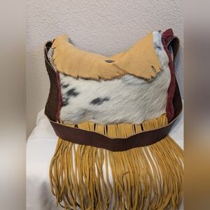 Cow hide purse